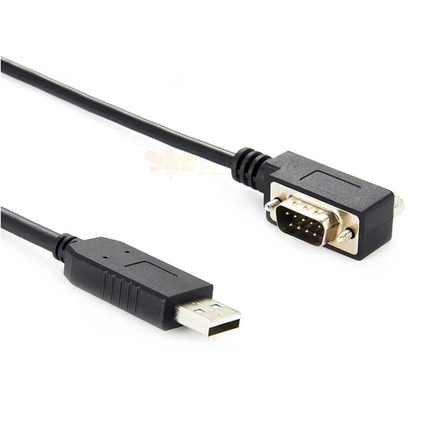 USB 2.0 Male to FTDI RS232 DB9 Male Right Angle Serial Cable Fast Data Transfer Adapter Cable Length 1Meter
