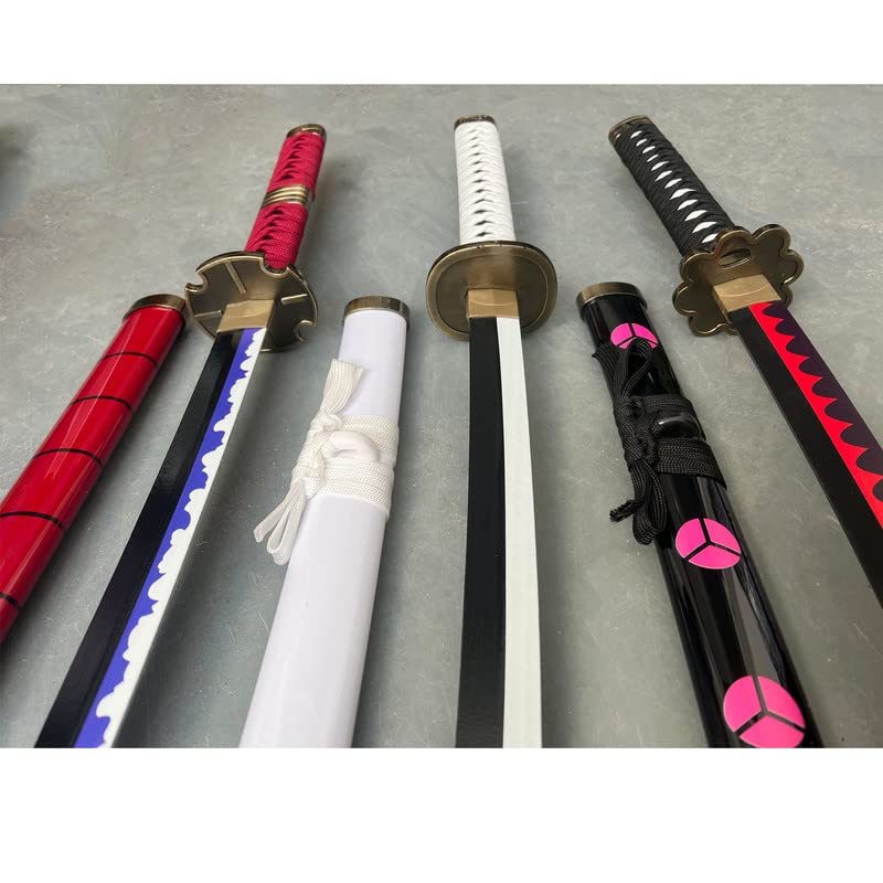 Buy 3pc Set Roronoa Zoro Swords With Display Stand,Kitetsu,Wado
