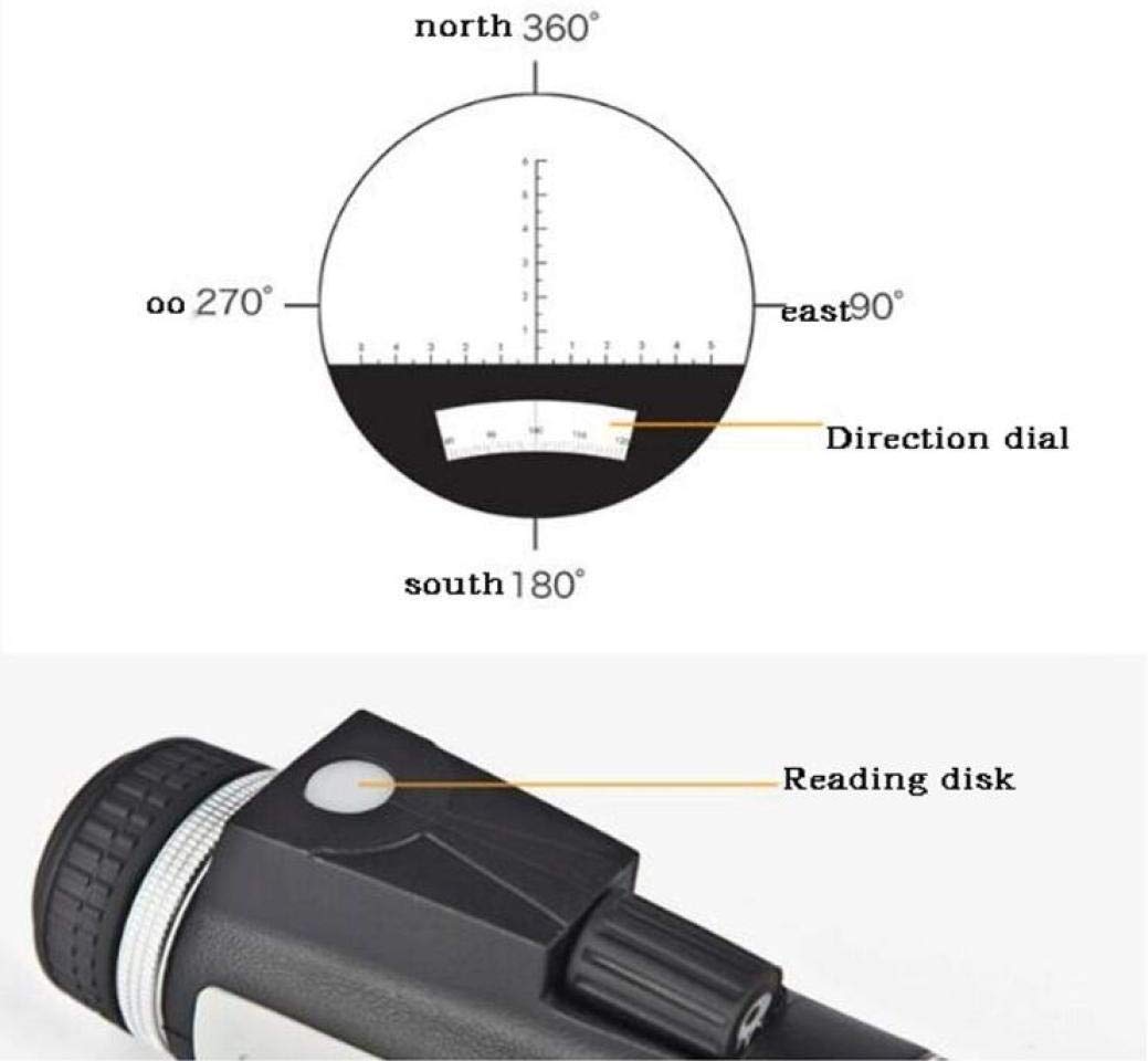 Binoculares HD De Alta Potencia 7X35 con Brújula Distancia Medible, Visión Nocturna con Bajo Nivel De Luz, Fácil De Transportar para Pescar, Acampar/Senderismo Multifunción