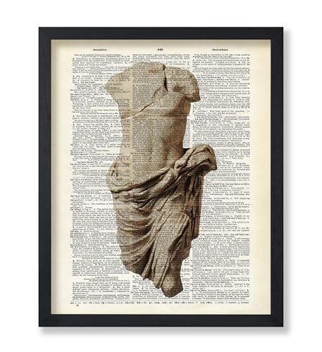Monem Art Roman Male Statue Print - Dictionary Poster -