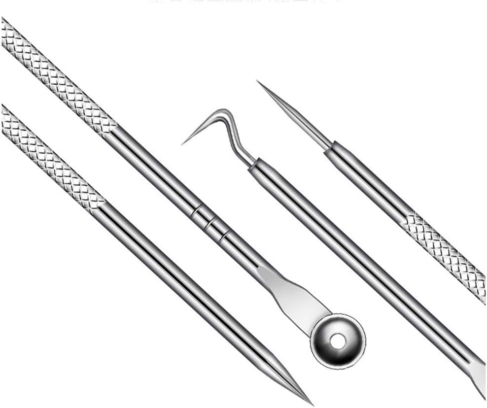 4piece blackhead removal tool kit, stainless steel doublesided spot