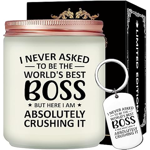Maybeone Boss Gifts for Women - A Truly Great Boss is Hard to Find - Bosses Day Gifts for Women - Cadle Gifts for Female Boss Manager Boss Lady - Boss Day Christmas Gift for Girl Boss Cover