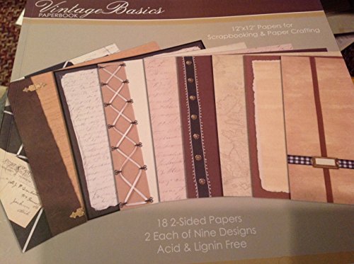 Colorbok Vintage Basics Paperbook de 12 x 12 para scrapbooking