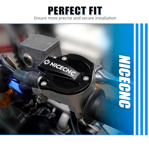 Image of NICECNC Black Throttle Cover Cap Guard Protector Aluminium Compatible with Yamaha Raptor 700 YFM700 2013 2015-2026, Raptor 700R YFM700R 2009 2011-2026, See Fitments