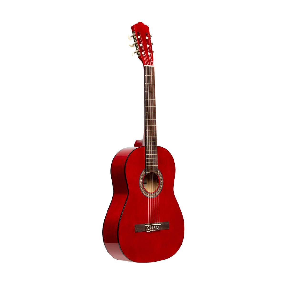 Amazon | Stagg 6弦クラシックギター 右 レッド 3/4サイズ