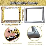 40th Birthday Inflatable Photo Booth Set - Giant Selfie Photo Booth Frame & Props - White PVC Material - 28" x 28" - Party Decorative Cutout - Image 2