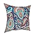 Piękne indyjskie kwiatowe poszewki na poduszki paisley dekoracyjna poszewka na poduszkę 40 x 40 cm bawełniana poszewka na poduszkę letnia dekoracja domu do wewnątrz na zewnątrz sofa salon