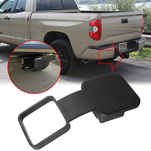 Xotic Tech 2 Inch Trailer Hitch Cover Tube Plug Cap Rubber Receivers Class 3 4 5 Compatible with Toyota or Ford or Jeep or Chevrolet or Nissan or Dodge Ram or Porsche