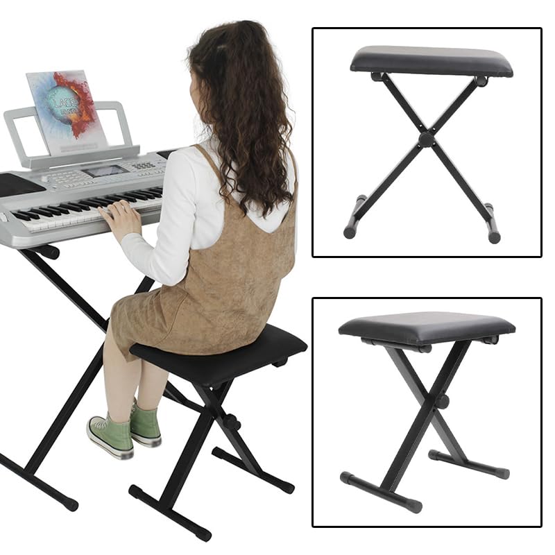 ピアノ　調整可能な椅子 Amazon.co.jp: イーサプライ ピアノ椅子 キーボードベンチ 幅