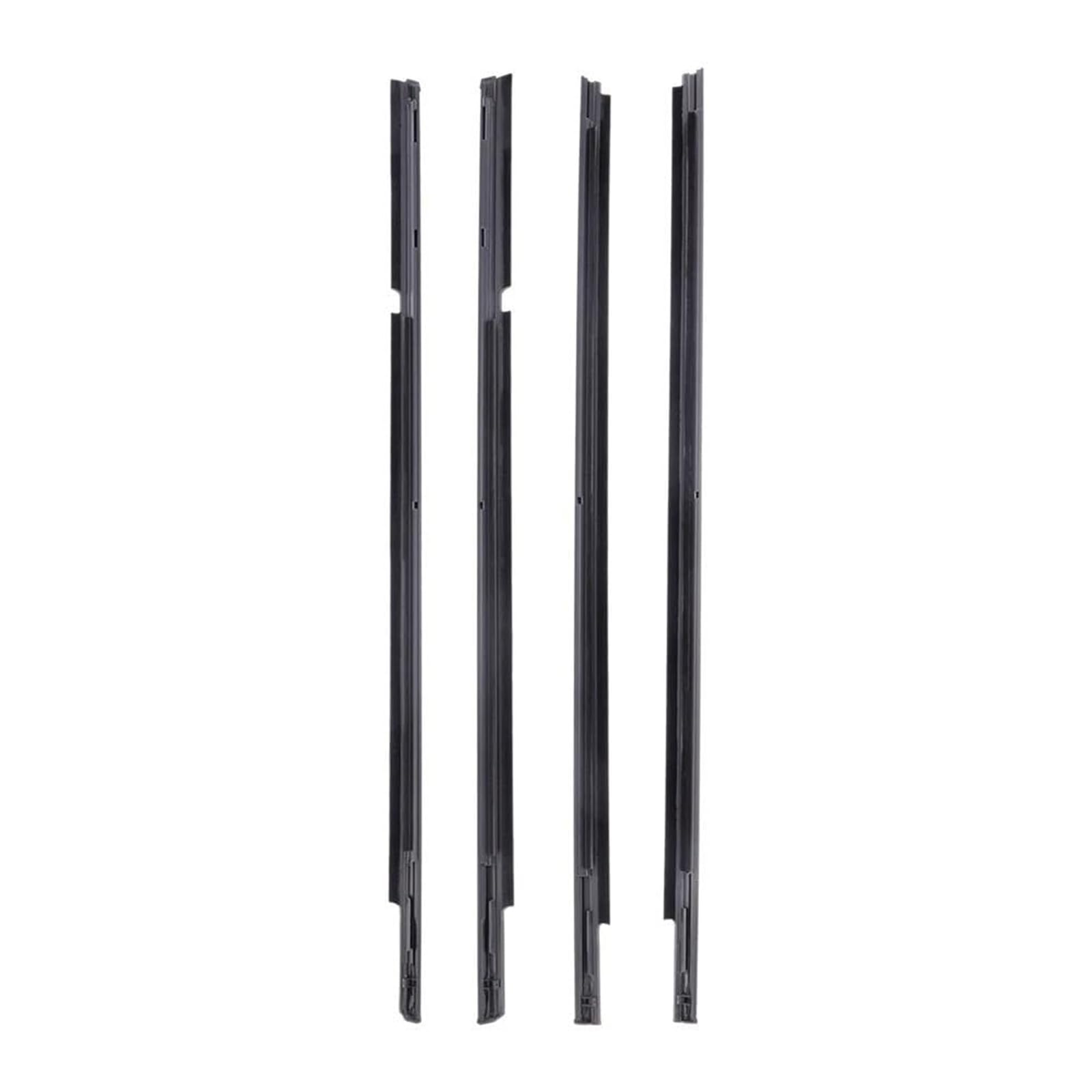 Qdouimoo One Color Beltline Molding For Mitsubishi For Lancer 2008-2017 Weatherstrip Door Seal Belt Moldings Kit 4Pcs (Oe# 5727A005 5727A006)
