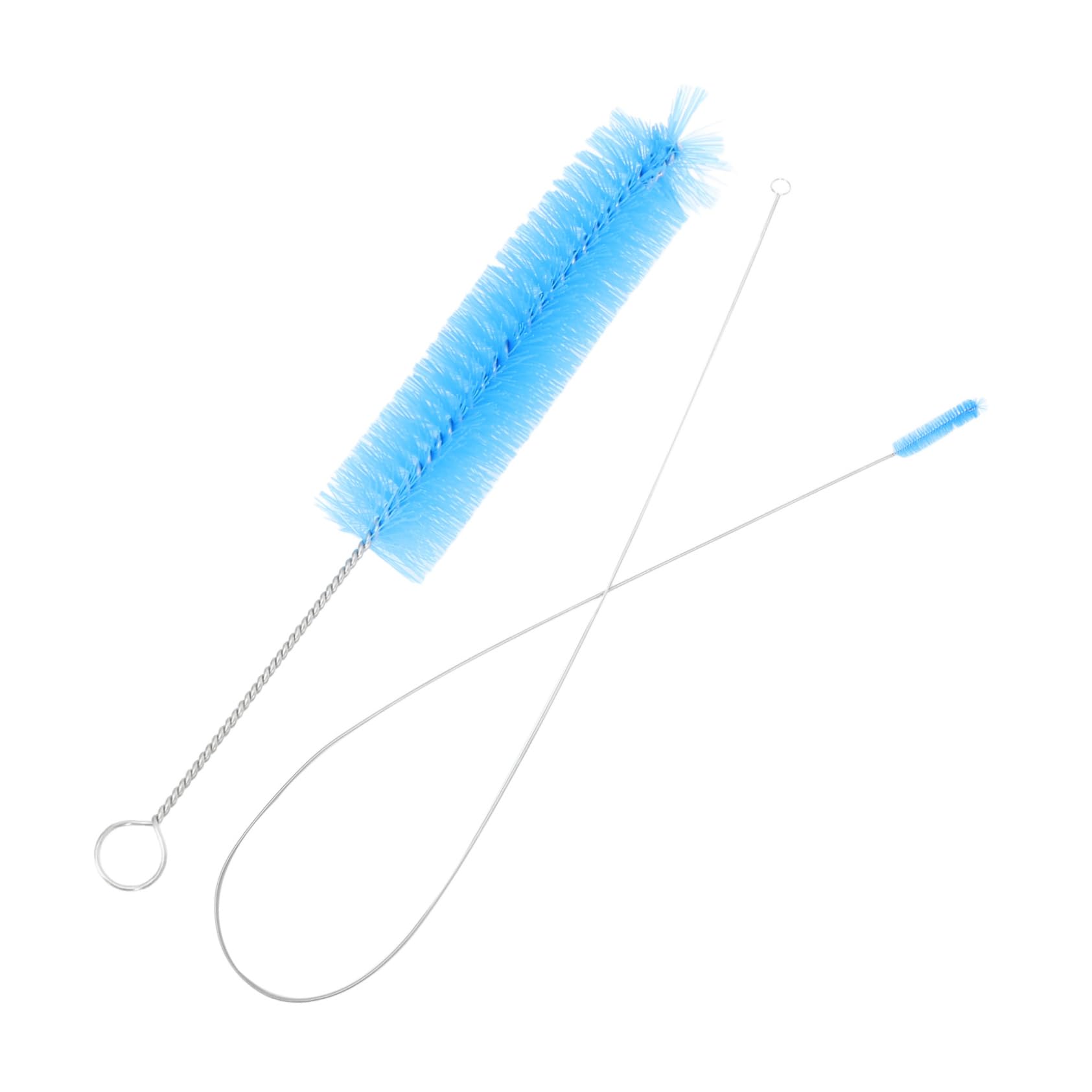 HAWILLOSCH Aquarium Tube Brush 2pcs Stainless Steel Wire Bristle Brush for Refrigerator Washing Machine Dryer Vent