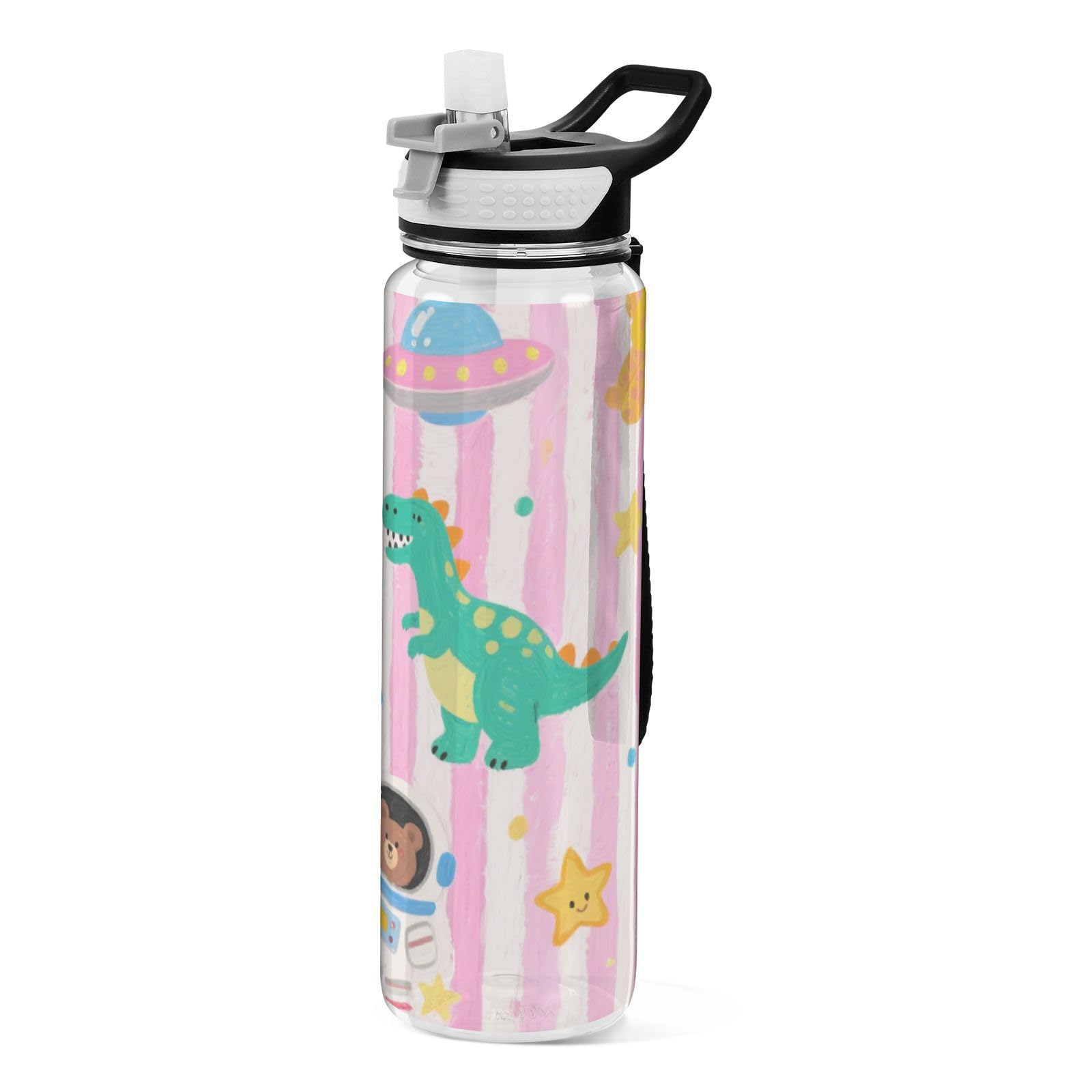 Bouteille d'eau de sport transparente pour le yoga à la maison et design bureau