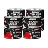 Rust-Oleum 342668-4PK Truck Bed Coating, Quart, Black, 4 Pack