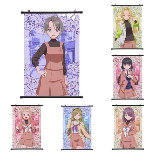 [SDCADQ]うたごえはミルフィーユ 周辺 掛ける絵 タペストリー 布ポスター 壁掛け 小牧嬉歌 繭森結 古城愛莉 近衛玲音 宮崎閏 熊井弥子 多機能 部屋 壁飾り 装飾画 贈り物 寝室の装飾風景 萌えグッズ 非公式 (60*90cm,2)のサムネイル