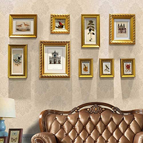 Design Group Memory Fotorahmen, Fotowand Kombination Wandmode Kreative Wand Fotorahmen Stil Fotowand Retro Wohnzimmer…