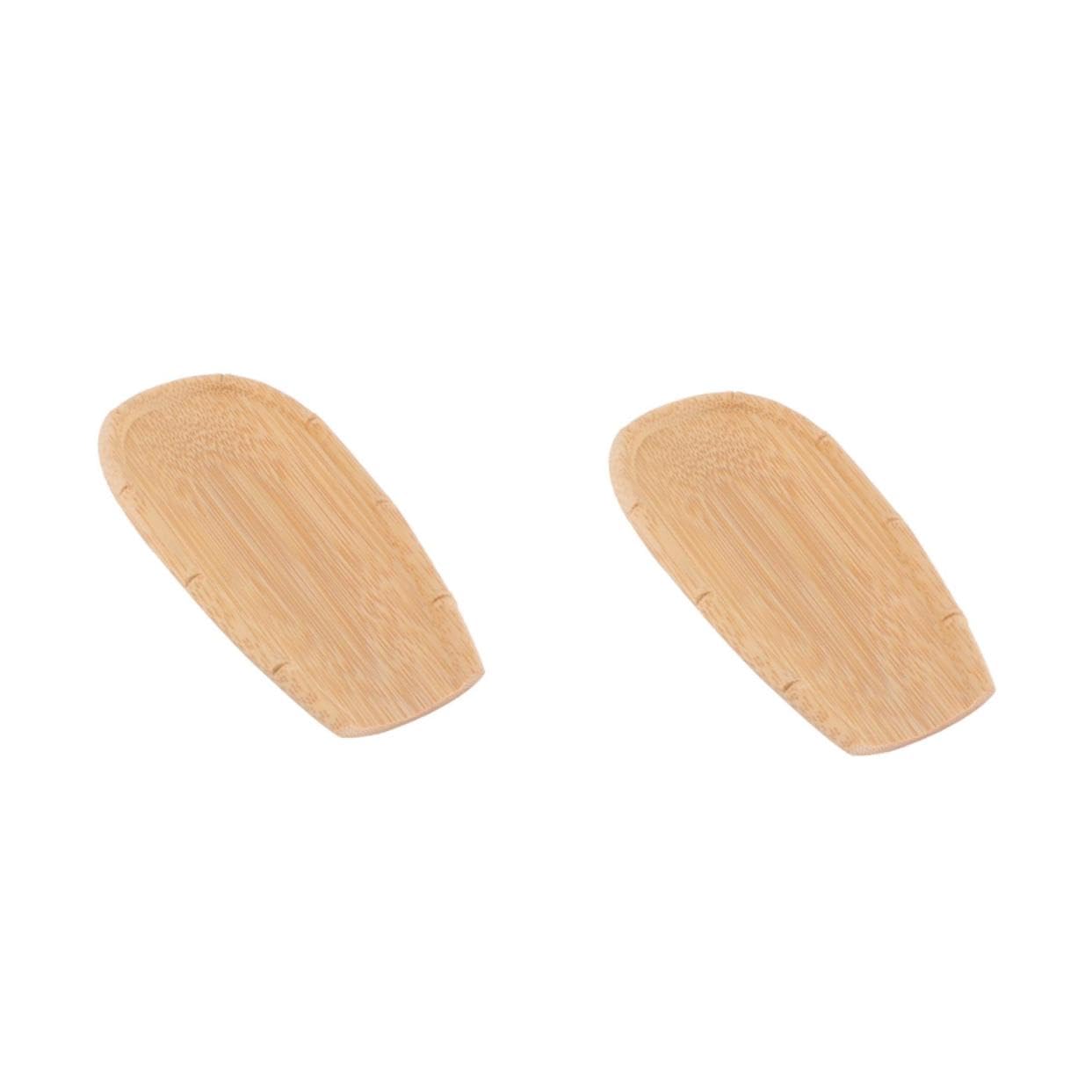 VOSAREA 2pcs Natural Tea Shovel Scoop Practical Accessory for Home Office and Tearoom for Tea Flour Workmanship