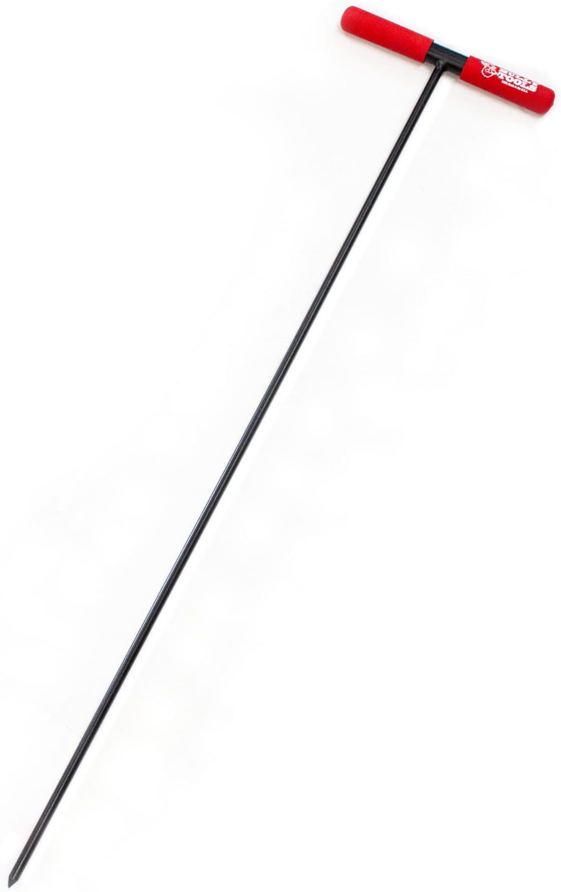 BULLY TOOLS Soil Probe Rod - 48" Steel with T-Style Handle, Durable Soil Sampling Tool, Septic Tank Locator, Underground Utility Locator, Soil Core Sampling Tool, Ideal for Outdoor Use - Made in USA