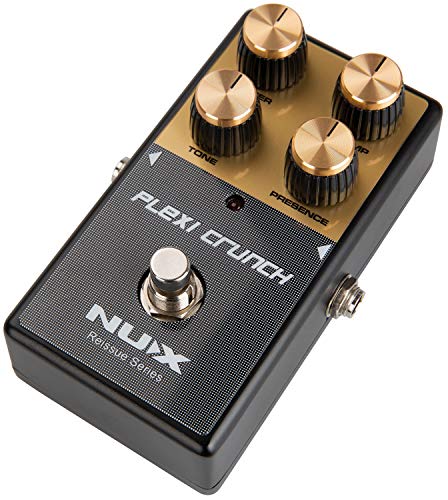 Nux Plexi Crunch Pedal, elektrische gitaar effectpedaal (effectregeling met regelaars voor master, preamp, tone… - Image 4