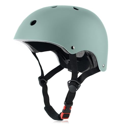 Skateboard Bike Helmet, Lightweight Adjustable, Multi-Sport for Bicycle Skate Scooter,