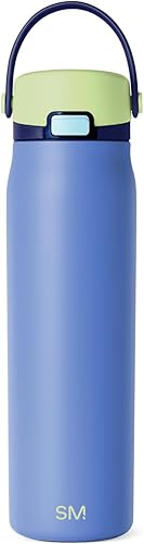 Miniatura 12 de Simple Modern Mesa Sport - Botella de agua con tapa de pico cubierta | Botella de acero inoxidable aislada de 24 onzas apta para portavasos, para