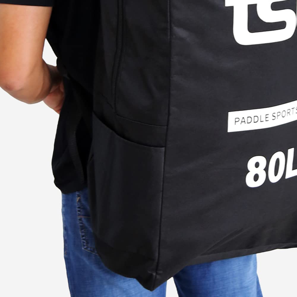 Lixada Mochila de viaje de 80 l/105 l para tabla de remo inflable, bolsa de transporte para tabla de remo
