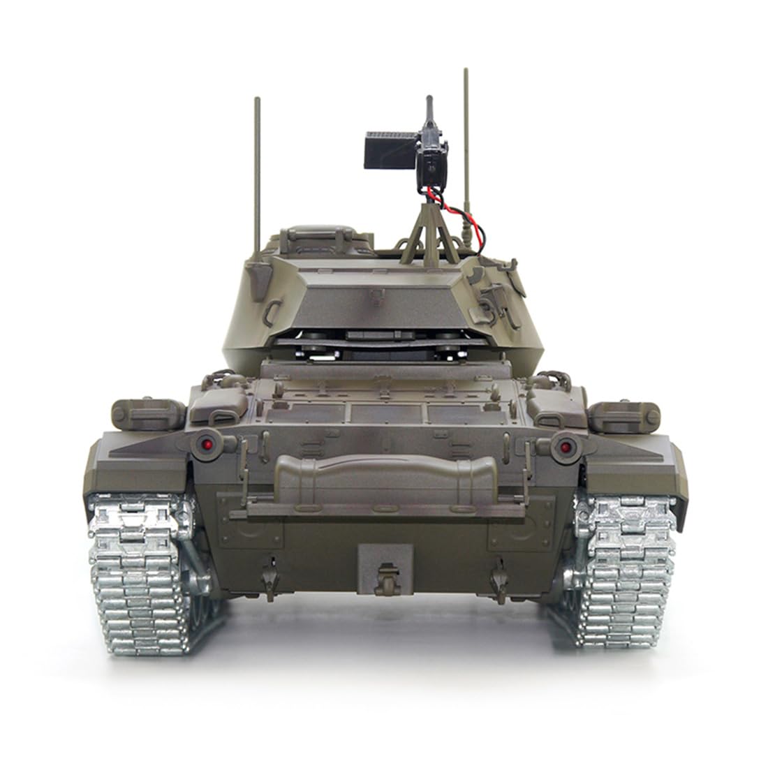 Model czołgu US M24 RC w skali 1/16, model czołgu głównego 2,4 G z dźwiękiem i światłami oraz bitwą na podczerwień, model pojazdu wojskowego dla dorosłych (metalowa ulepszona wersja)