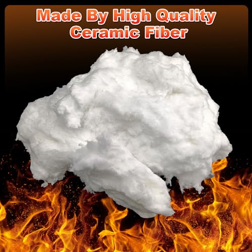 Keramikfaser-Decke, feuerfeste Isolierleitblech, bewertet bis 1315°C, Größe 80 x 60 cm, 2,5 cm dick, hohe Temperaturbeständigkeit für Pizzaofen, Öfen, Schmieden, Rohrisolierung