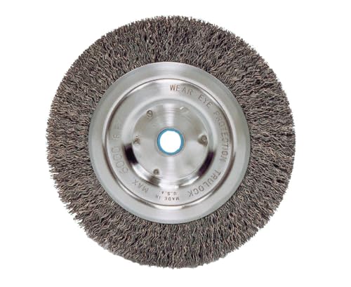 Image of Weiler Vortec Pro 6 in. Crimped Wire Wheel Brush Carbon Steel 6000 rpm 1 pc.