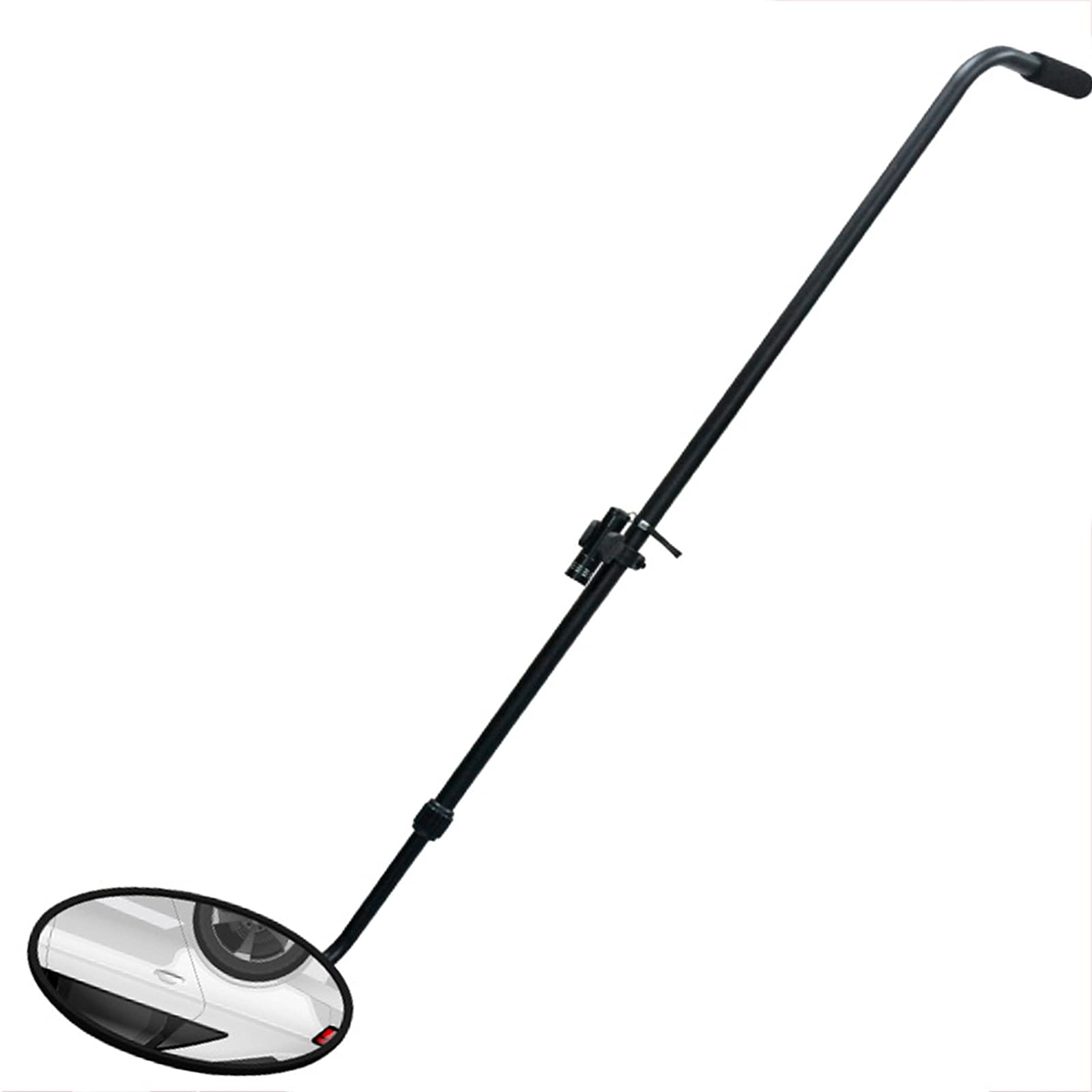sotto Lo specchietto di ispezione del Veicolo,Specchio di ispezione,ingrandisci 2xpc Diametro Specchio 30 cm,Rotazione della puleggia Universale nella Parte Inferiore,9 luci a LED per Illuminazione