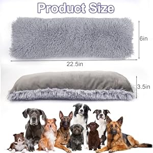   Mity-rain-Dog-Pillow-Dog-Calming-Pillow-for-Anxiety-Relive-Double-Side-Long-Pillow-for-Large-and-Medium-Dogs-Joint-Relief-Sleeping-Improve-Pet-Calming-Toy-Gray