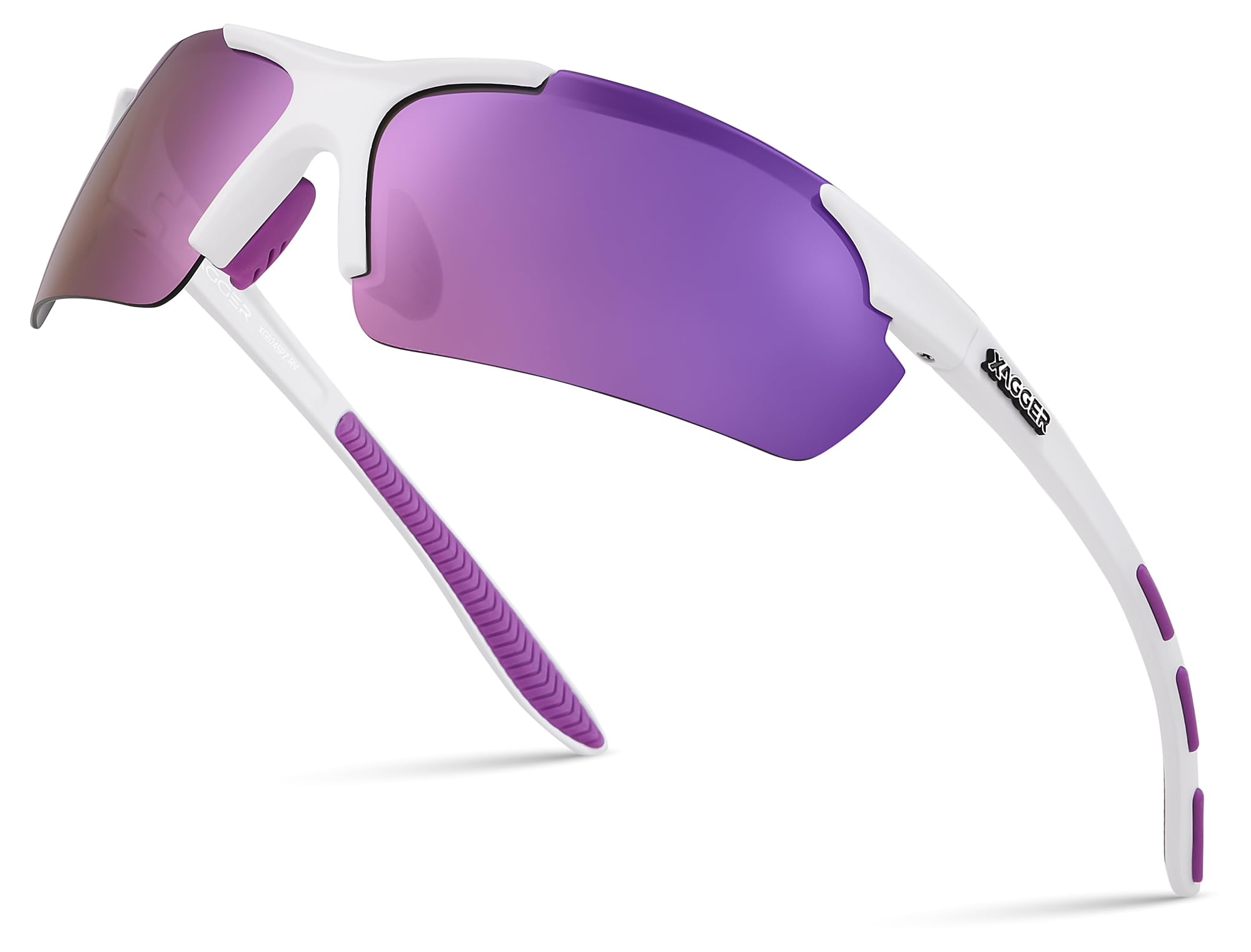 Xagger Polarized Sports Sunglasses for Men Women Wrap Around UV400 Running Baseball Softball Cycling Golf Hiking Fishing Driving Glasses