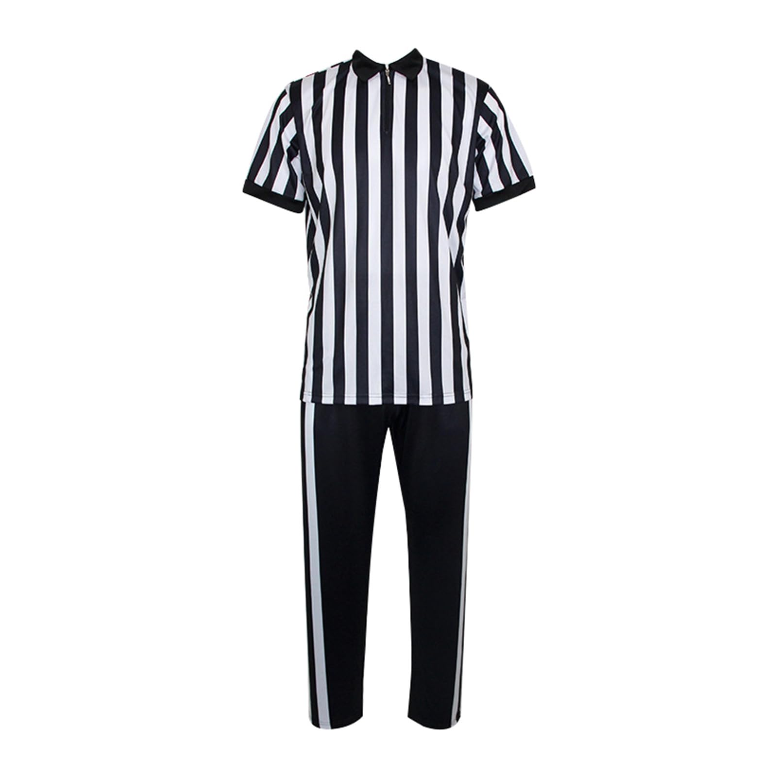 Maillot rayé et pantalon d'arbitre respirant pour le sport - 5