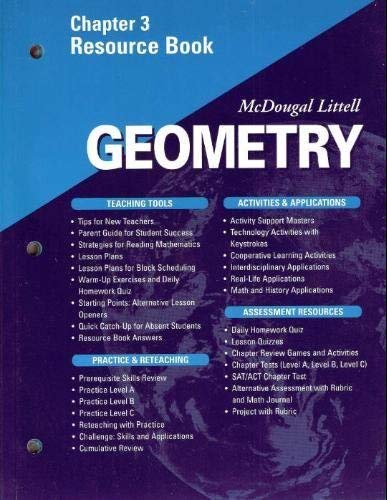 McDougal Littell - Geometry - Chapter 3 Resource Book: McDougal Littell ...