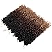 Dorsanee Ombre Brown Passion Twist Hair 18 Inch 7 Packs Water Wave Crochet Hair Long Bohemian Curly Braiding Hair for Butterfly Locs, Faux Locs, Boho Style Spring Twist Crochet Braids (1B/30/27#)