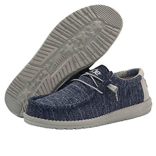 Image of HEYDUDE Men's Wally Sox Moonlit Ocean Size 15 | Men's Shoes | Men's Lace Up Loafers | Comfortable & Light-Weight
