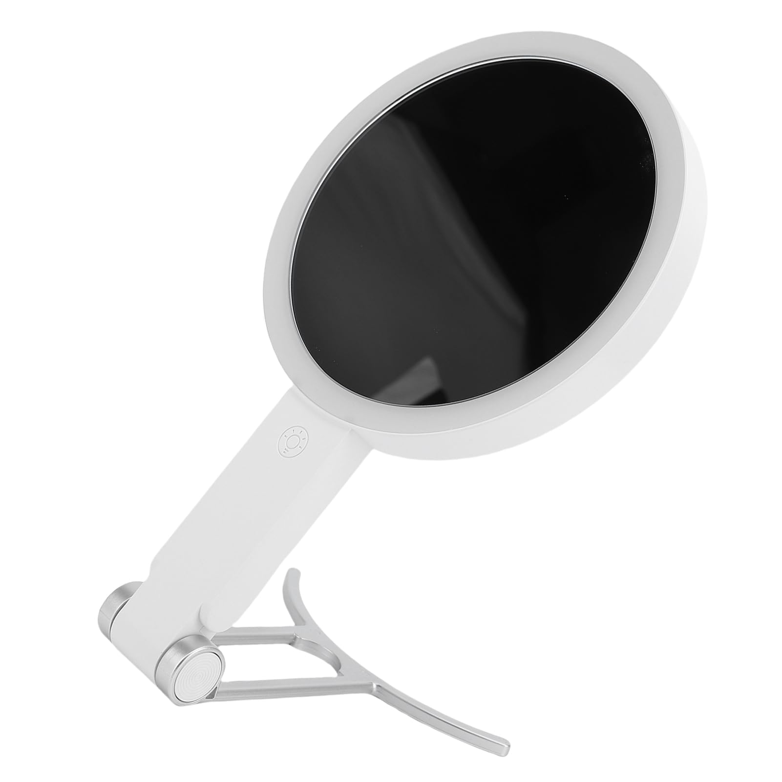 Specchio trucco a LED su entrambi i lati con luce LED luminosa e ingrandimento 10x, per applicazione trucco e cura della pelle, formato portatile