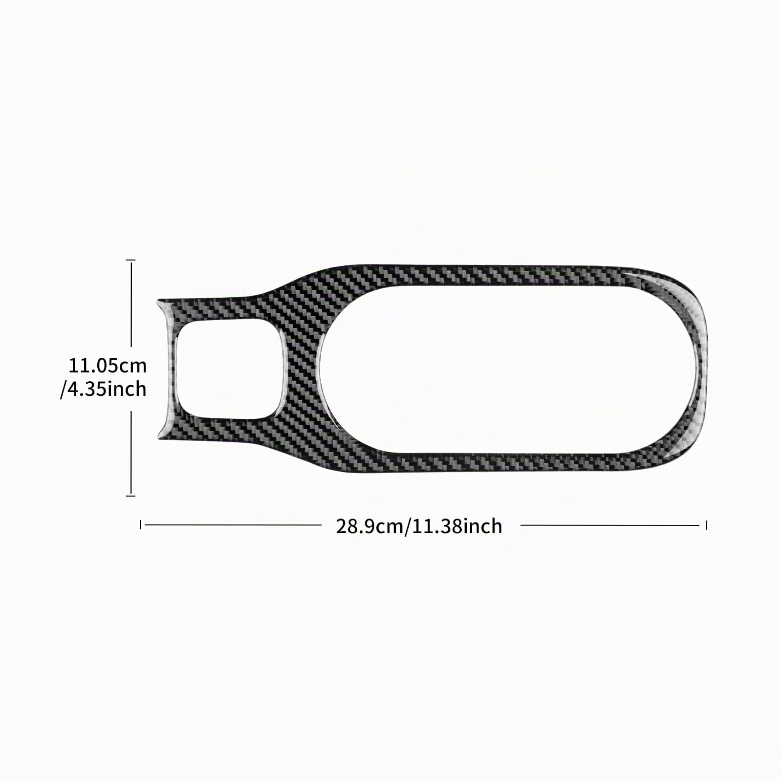 KUNGKIC Fibra de carbono Coche Taza Agua Marco Portavasos Panel Adhesivo Interior Decorativo Compatible con Toyota Corolla 2019 2020 2021 2022 Accesorios Negro
