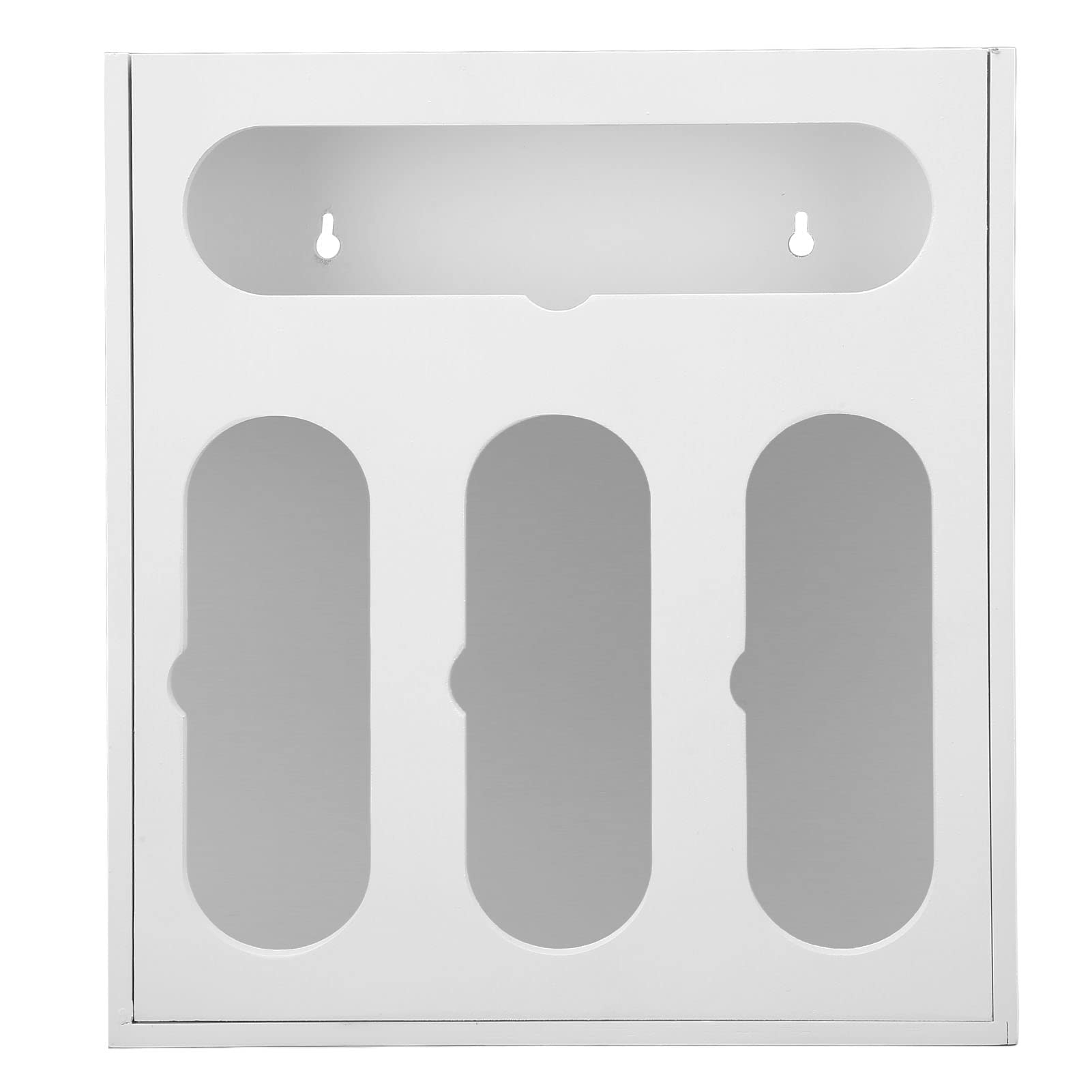 Organizzatore di sacchetti con chiusura a zip sacchetti di plastica organizzatori borse di stoccaggio alimentare organizzatore di cassetti contenitore design del cassetto lucido (Bianco)