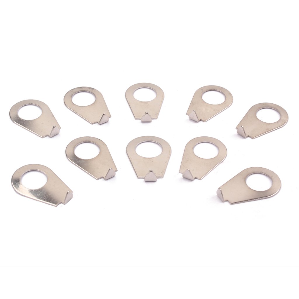 Knob Pointers Compatibile Gibson Manopola Di Controllo Posizione Puntatore Per Potenziometro 10 Pezzi Per Chitarra Elettrica - cromo