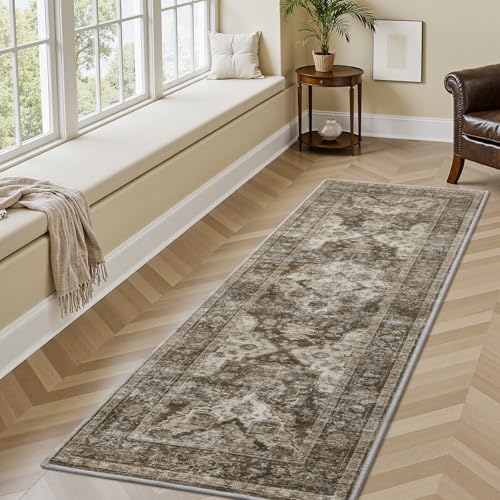 AMOAMI 2x6 Runner Rug - Washable, Non-Slip Hallway