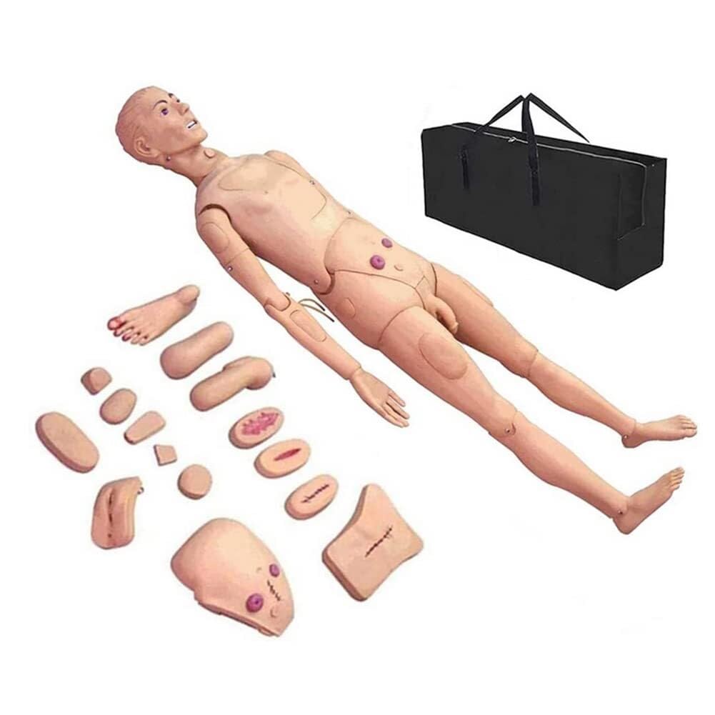 Medizinische Trainingspuppe aus PVC, Lehrpuppe für medizinische Ausbildung, Modell Mann & Frau, für den Unterricht an der Krankenpflegeschule, 170 cm