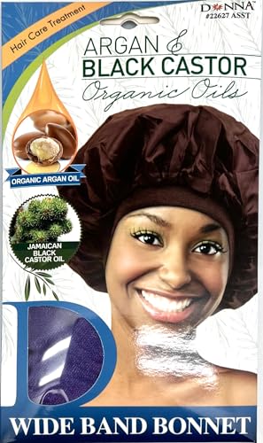 Bonnet de cheveux pour traitement de nuit DONNA et douche violet