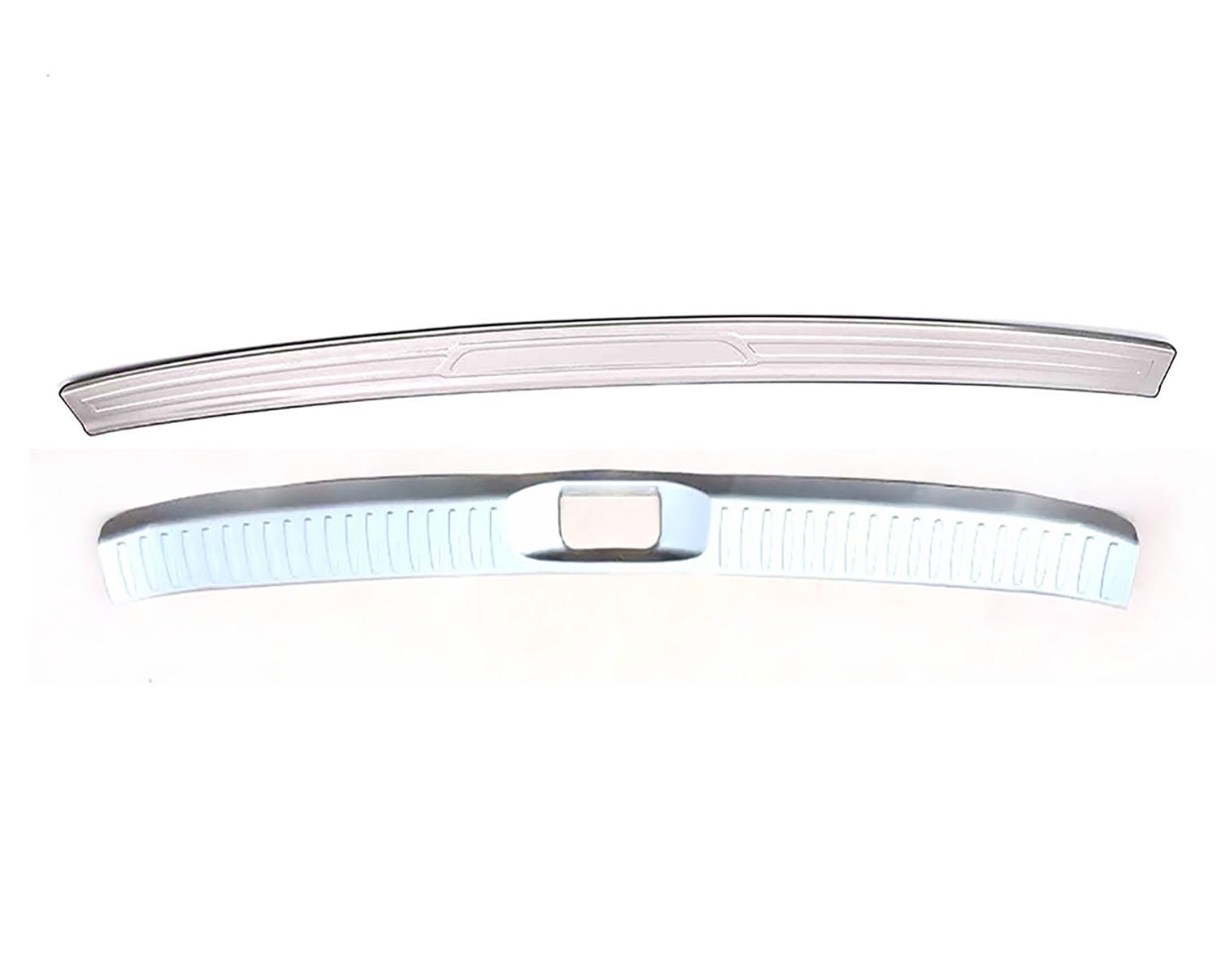 Car Accessories Stainless Steel Rear Inner and Outer Bumper Door sill Protective Cover Decorative Plate Compatible with Toyota