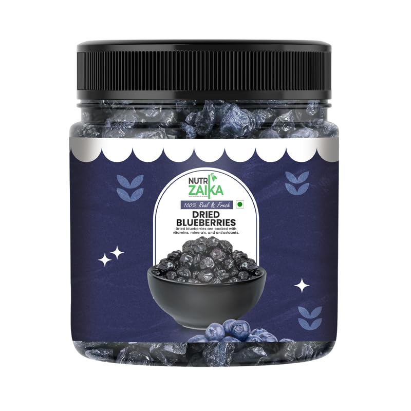 Image of NUTRIZAIKA Organic Dried Blueberry 100 gm | Whole & Naturally Sweet Blueberry | High in Antioxidants & Fiber | Premium Dried Berry