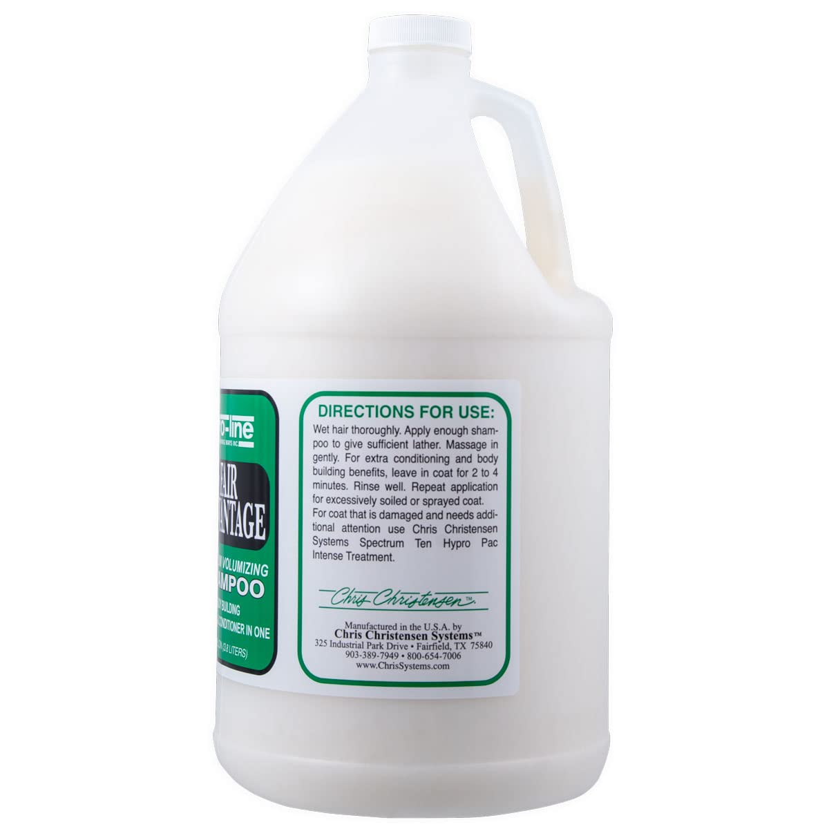 Chris Christensen Pro-Line Fair Advantage Shampoo & Conditioner - Hochwertiges volumisierendes Shampoo für Hunde - Build Körper, während die Bereitstellung von Feuchtigkeit - Anti-Statik-Formel, 3.8 l