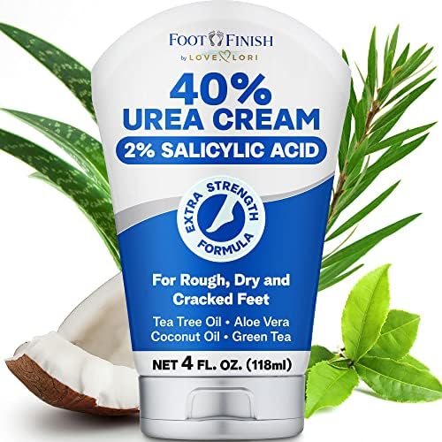 Urea Cream 40 Percent for Feet (4oz) - Foot Cream for Cracked Heel Repair - Intensive Foot Repair & Callus Remover for Feet - Foot Lotion that Helps Hydrate Feet & Repair Dry Skin