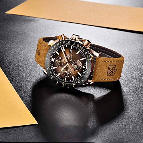 Reloj BENYAR para Hombre, cronógrafo para Hombre, Movimiento de Cuarzo, Reloj Deportivo de Negocios a la Moda… - Imagen 6