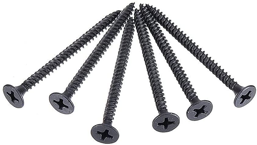 300 sztuk M3.5 * 50mm krzyż czarny wpuszczany z łbem płaskim samogwintujące płyty gipsowo-kartonowe gwint metryczny wkręt do drewna śruba do paznokci