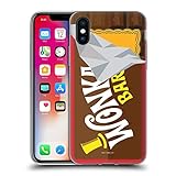 Head Case Designs sous Licence Officielle Willy Wonka and The Chocolate Factory Candy Bar Graphics Coque en Gel [Qualité Militaire] Compatible avec Apple iPhone X/iPhone XS Et Compatible avec MagSafe