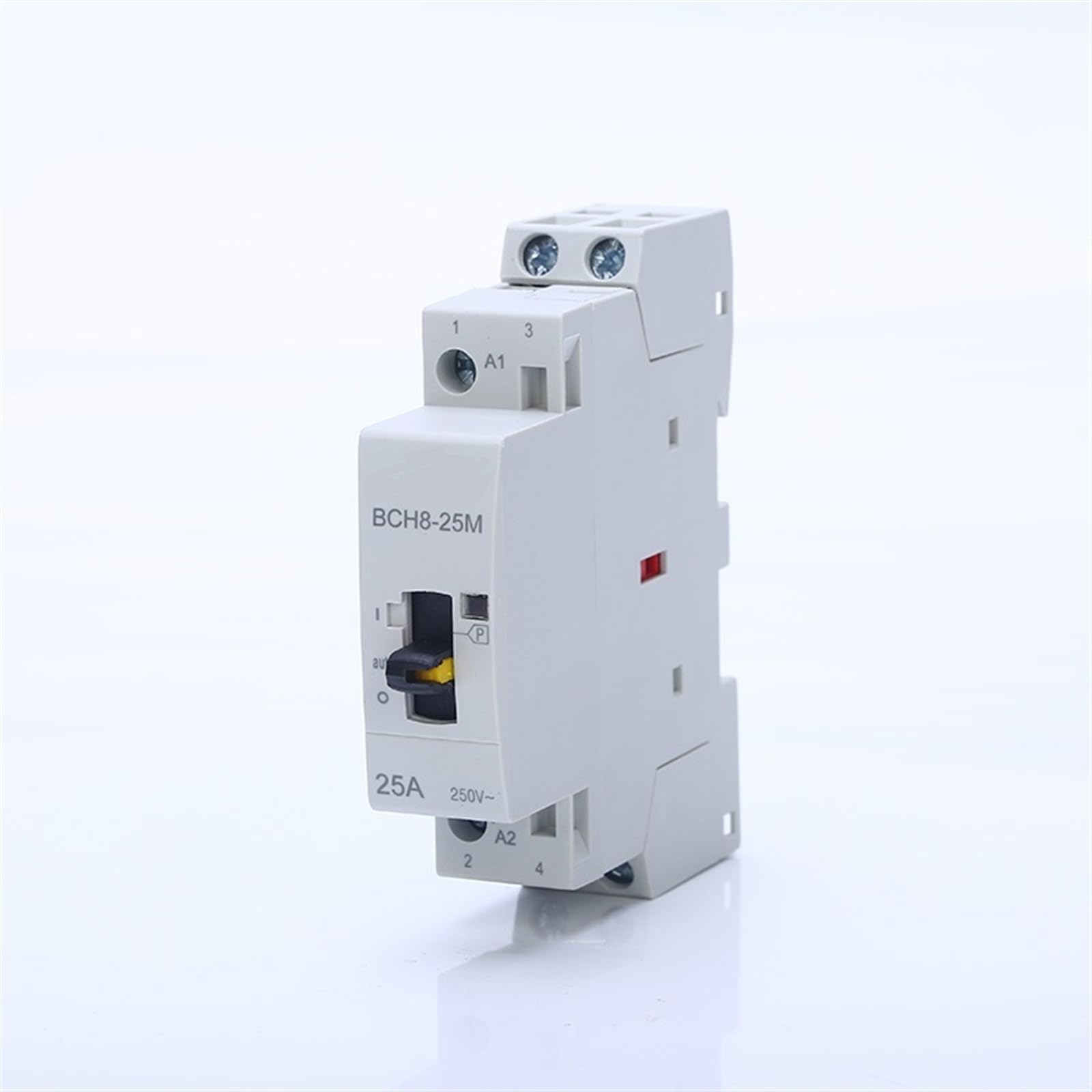 YFHGULBTK Household Contactor 2P 25A AC230V 50/60HZ Din Rail Contactors 2NO Manual Operation 1Pcs(25A 2NO 230V 2P)